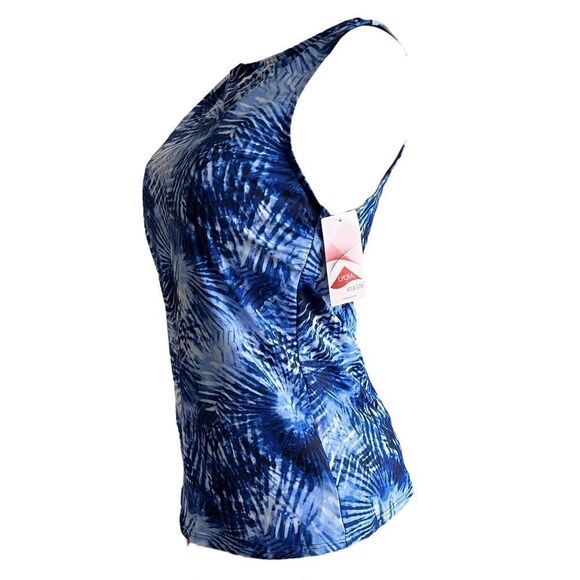 Lands' End Regular High Neck UPF 50 Tankini Top - Picture 4 of 6